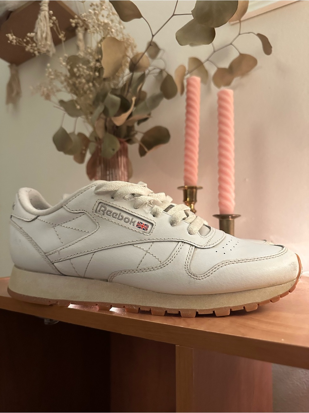 Reebok White Leather Classic Sneaker
